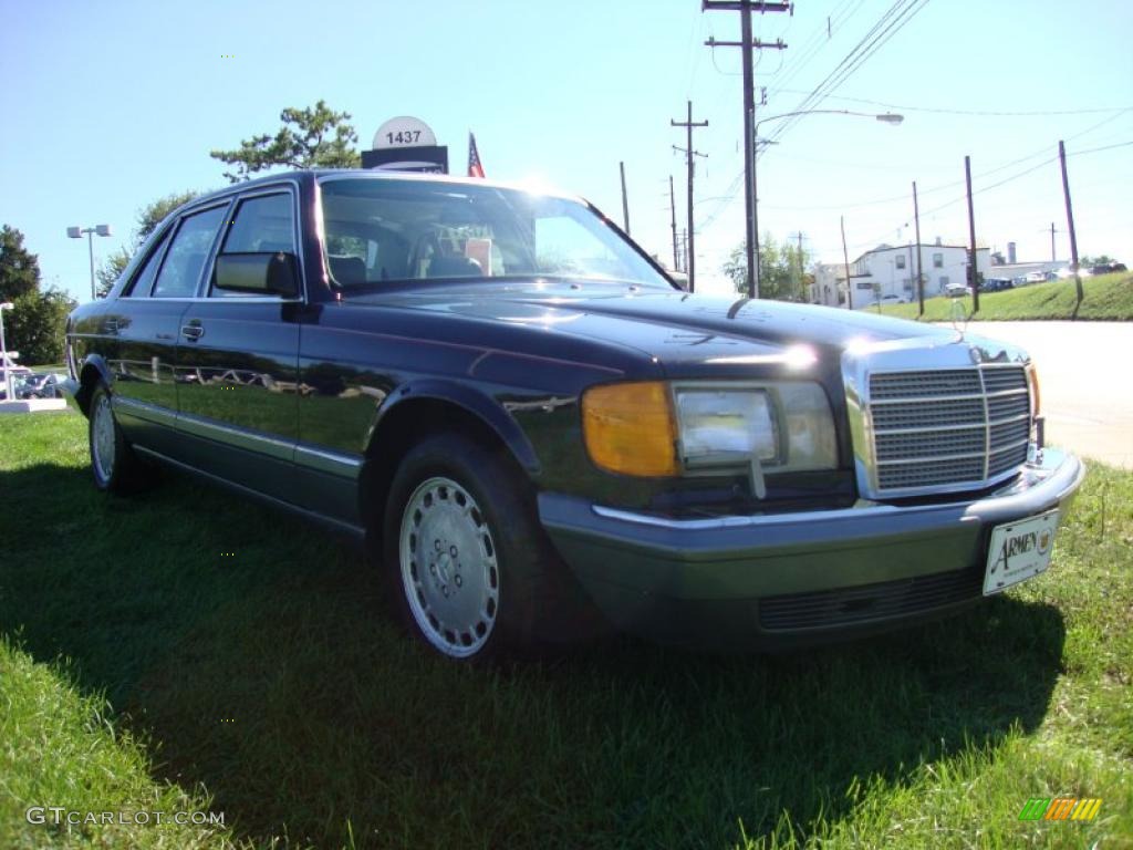 1987 S Class 420 SEL - Midnight Blue / Grey photo #5
