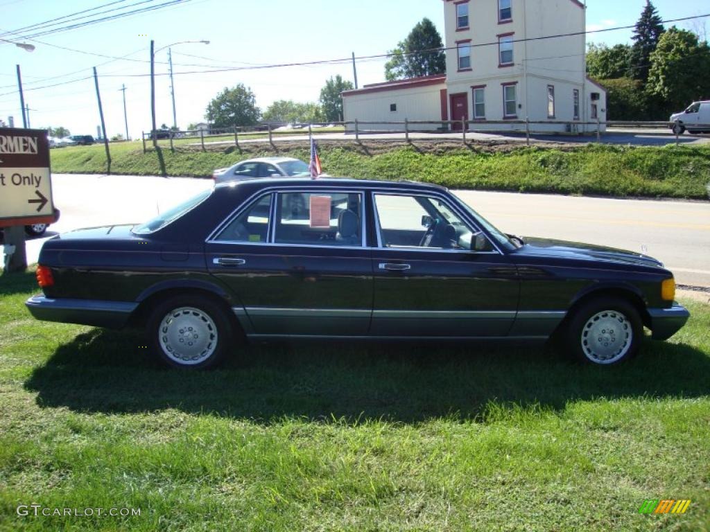 1987 S Class 420 SEL - Midnight Blue / Grey photo #7
