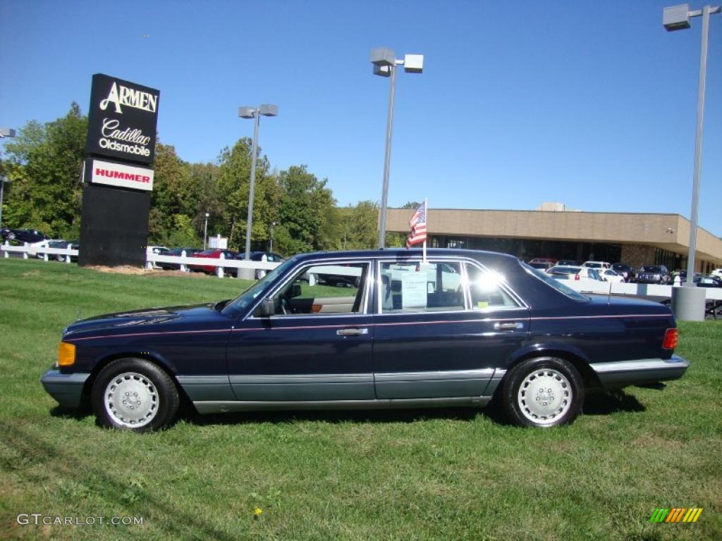 1987 S Class 420 SEL - Midnight Blue / Grey photo #11