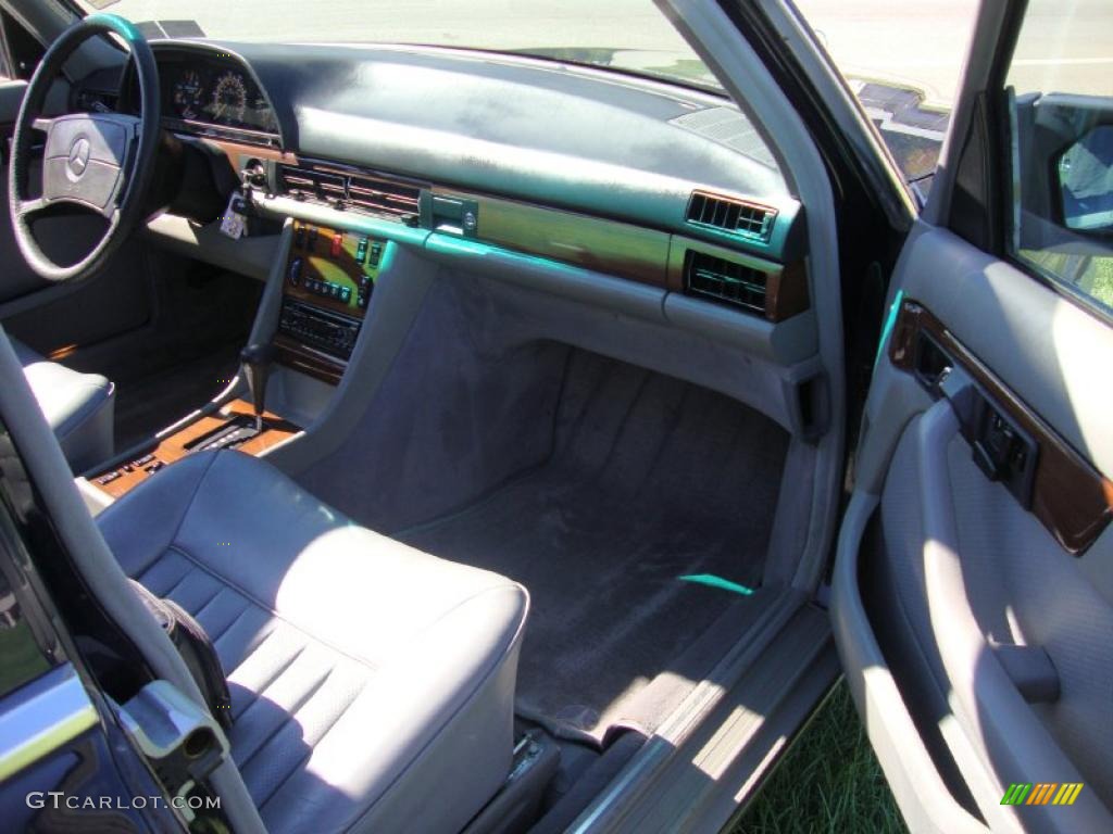 1987 S Class 420 SEL - Midnight Blue / Grey photo #16