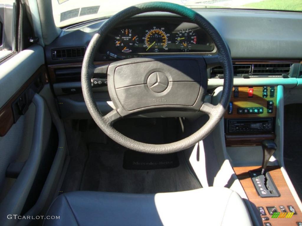 1987 S Class 420 SEL - Midnight Blue / Grey photo #25