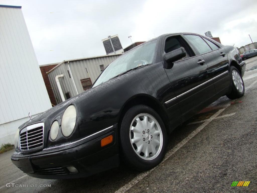 1998 E 320 Sedan - Black / Black photo #1