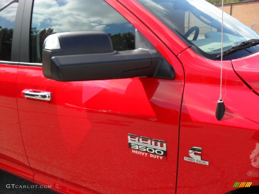 2011 Ram 3500 HD SLT Crew Cab 4x4 Dually - Flame Red / Dark Slate Gray/Medium Graystone photo #23