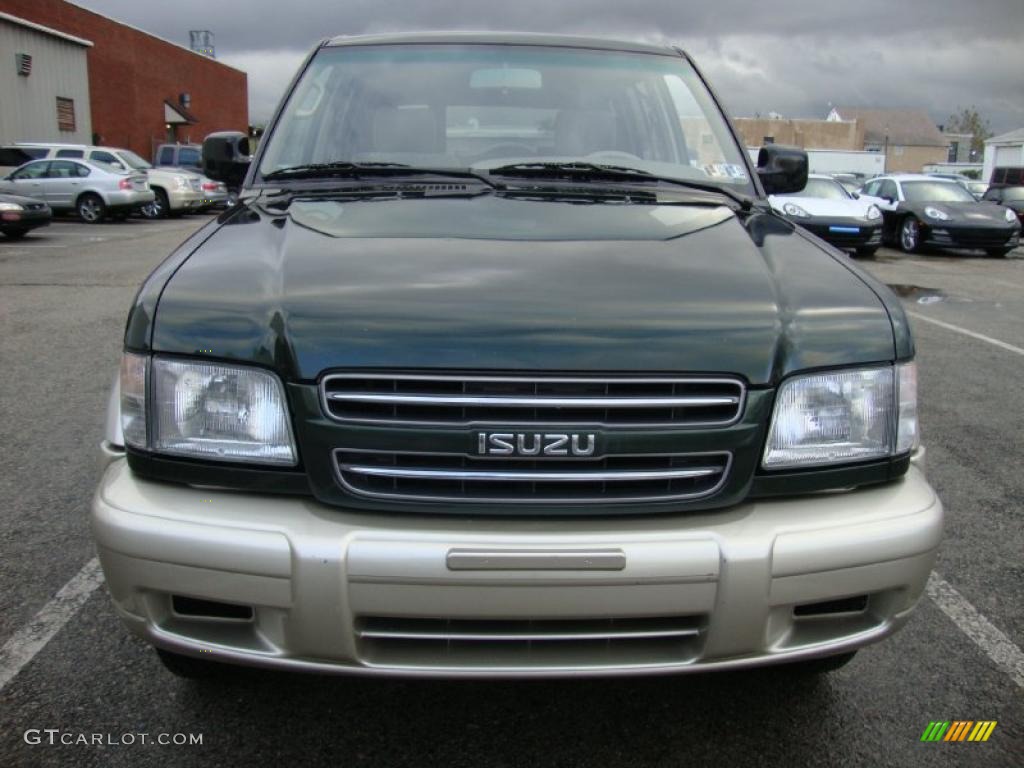 2002 Trooper LS 4x4 - Dragon Green Mica / Beige photo #3