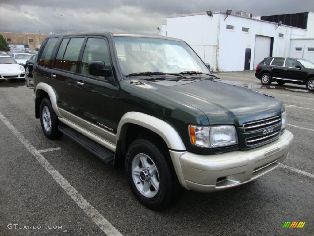 2002 Trooper LS 4x4 - Dragon Green Mica / Beige photo #4