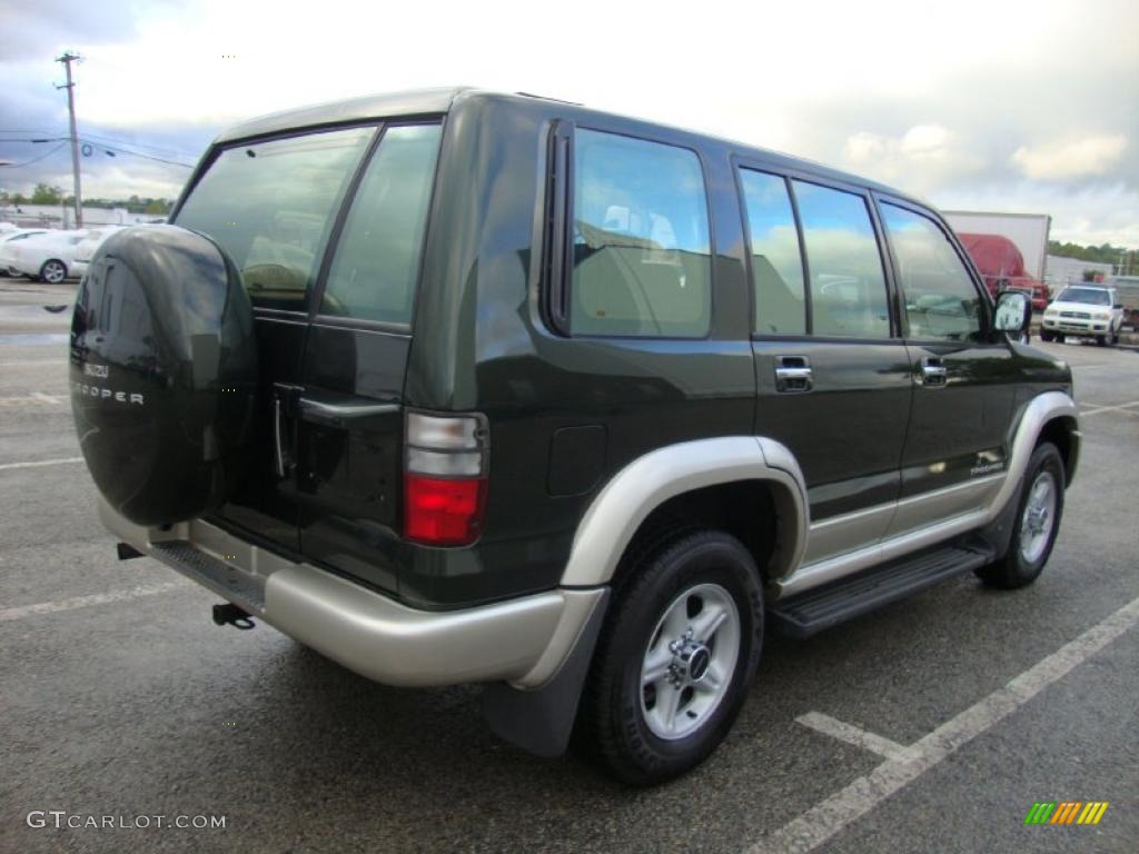2002 Trooper LS 4x4 - Dragon Green Mica / Beige photo #8
