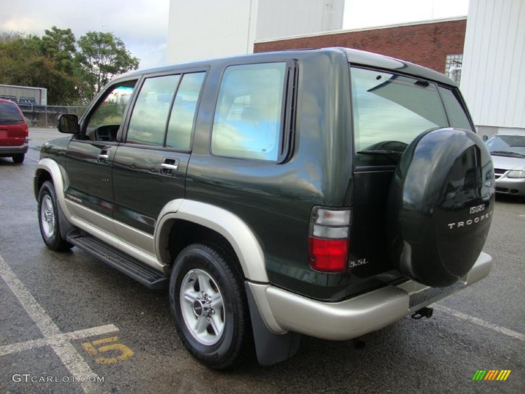 2002 Trooper LS 4x4 - Dragon Green Mica / Beige photo #10