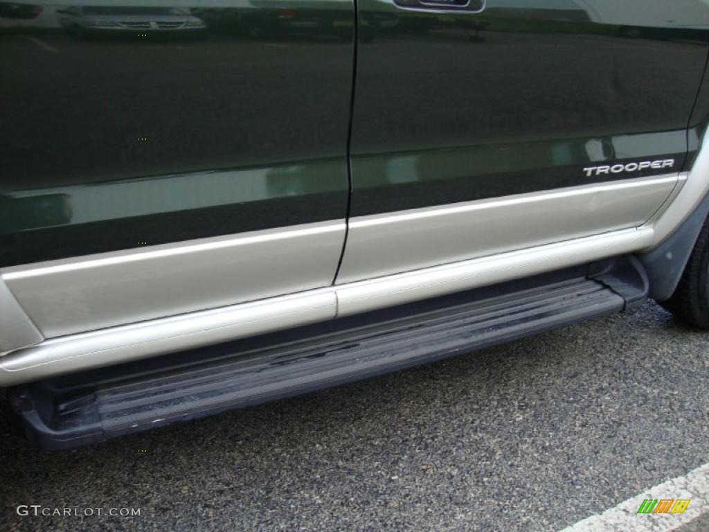 2002 Trooper LS 4x4 - Dragon Green Mica / Beige photo #30