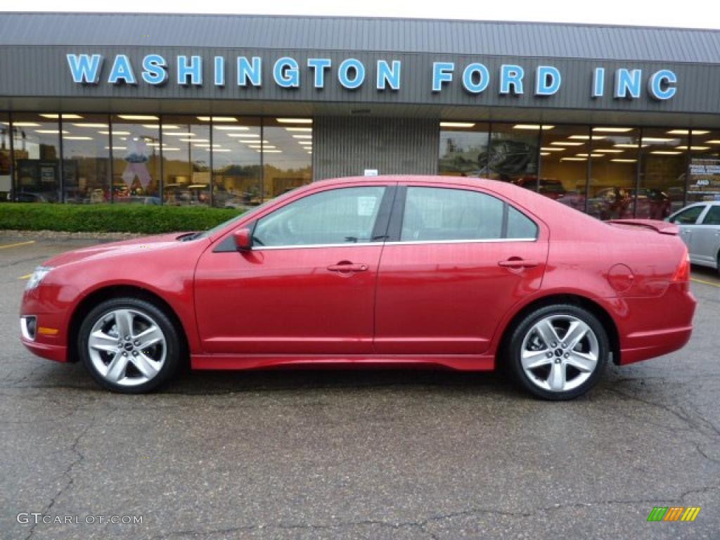 2010 Fusion Sport - Red Candy Metallic / Charcoal Black/Sport Red photo #1