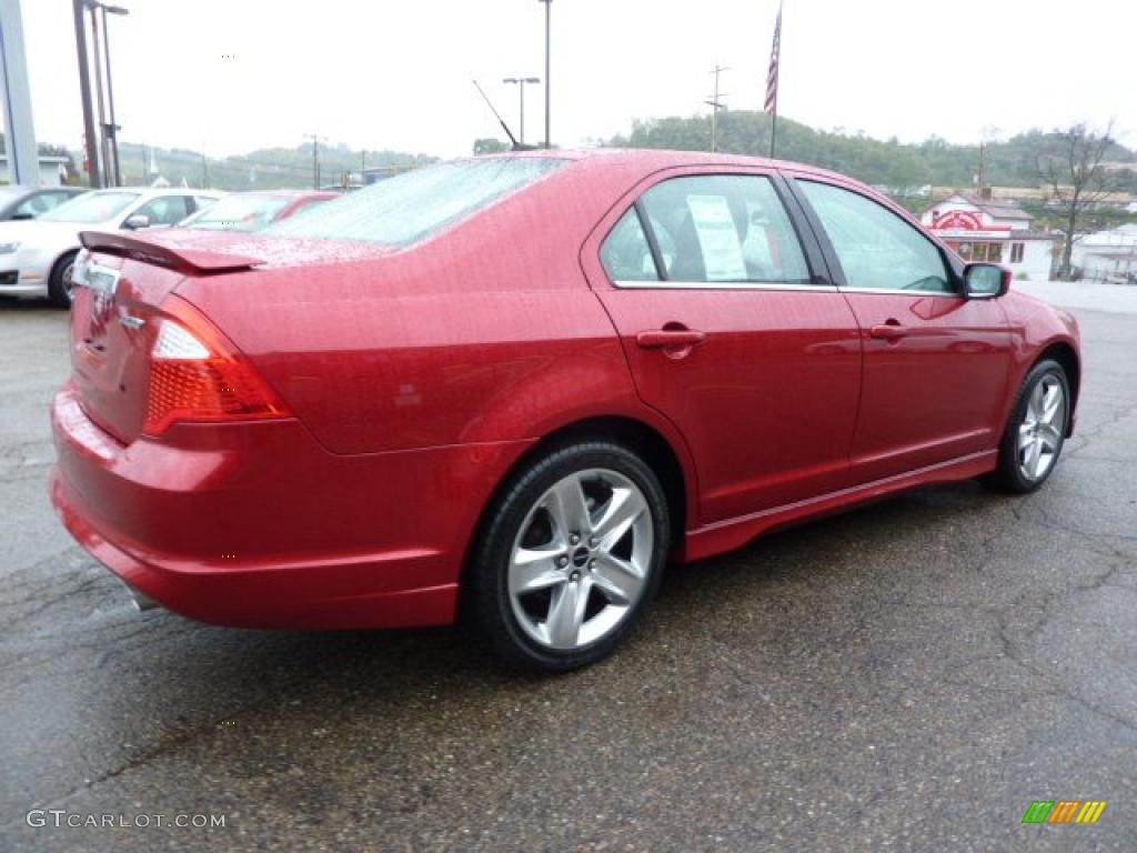 2010 Fusion Sport - Red Candy Metallic / Charcoal Black/Sport Red photo #4