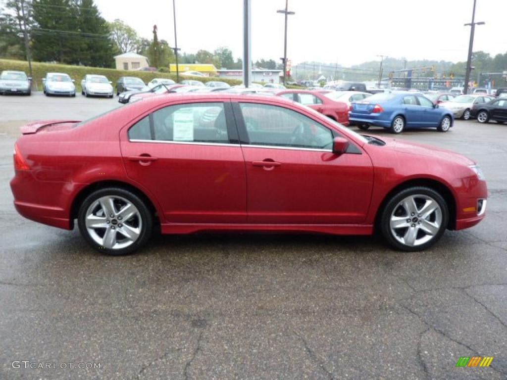 2010 Fusion Sport - Red Candy Metallic / Charcoal Black/Sport Red photo #5