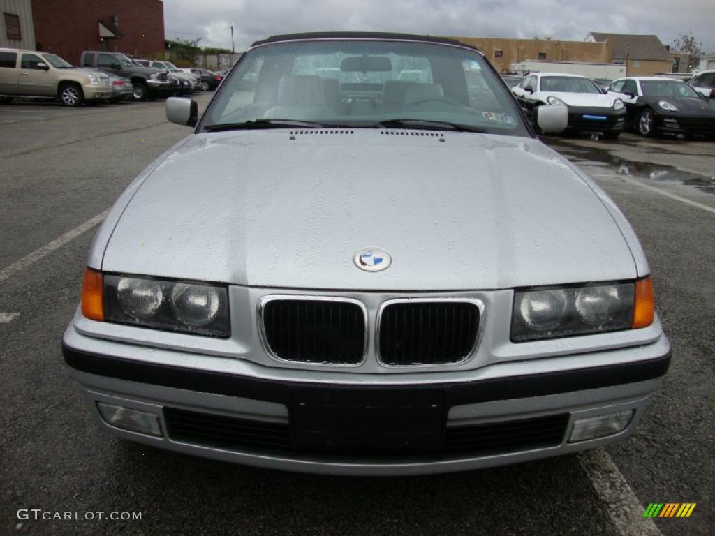 1998 3 Series 328i Convertible - Arctic Silver Metallic / Gray photo #3