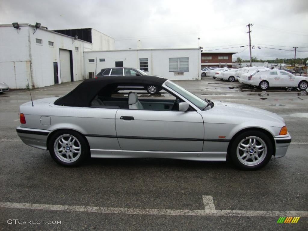 1998 3 Series 328i Convertible - Arctic Silver Metallic / Gray photo #7