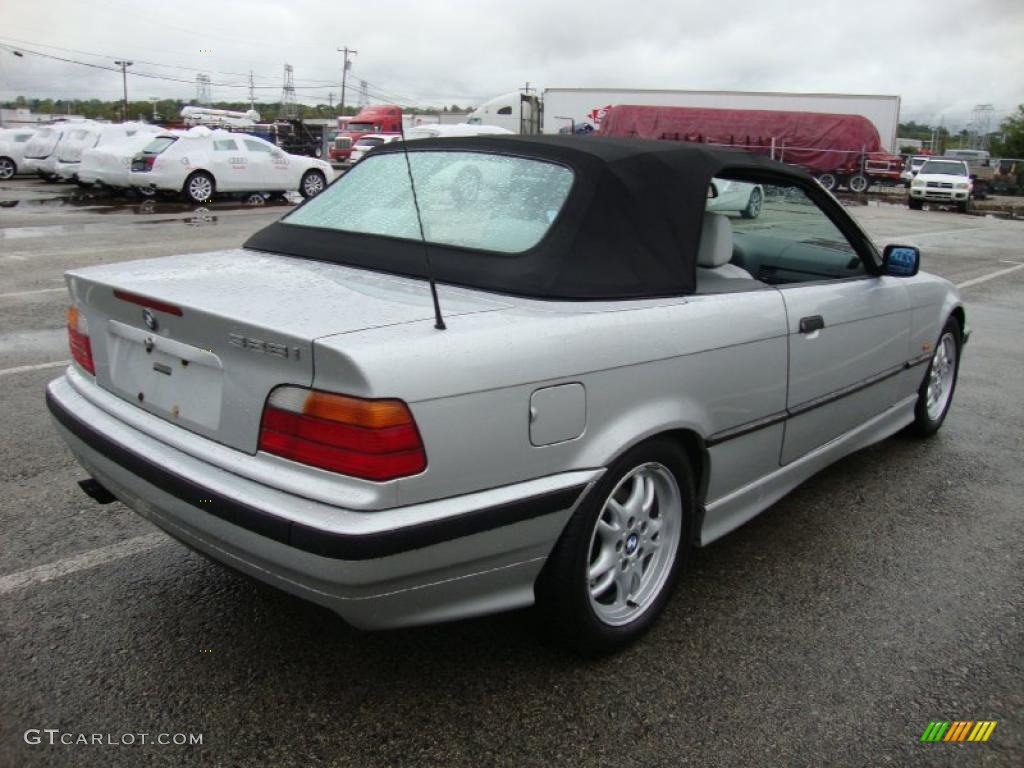 1998 3 Series 328i Convertible - Arctic Silver Metallic / Gray photo #8