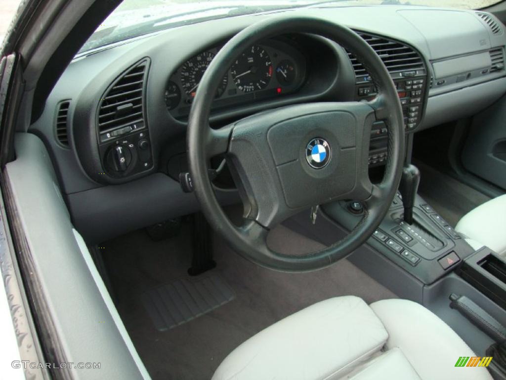 1998 3 Series 328i Convertible - Arctic Silver Metallic / Gray photo #12