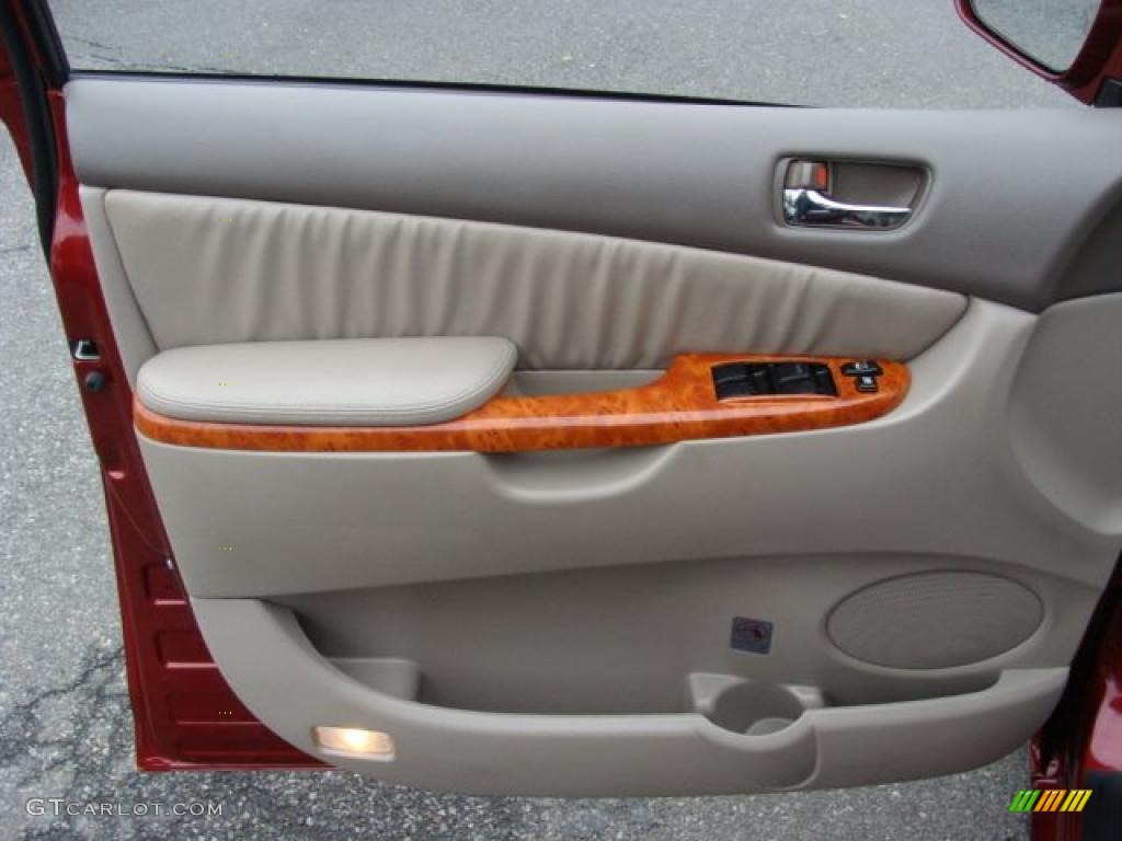 2007 Sienna XLE - Salsa Red Pearl / Taupe photo #6