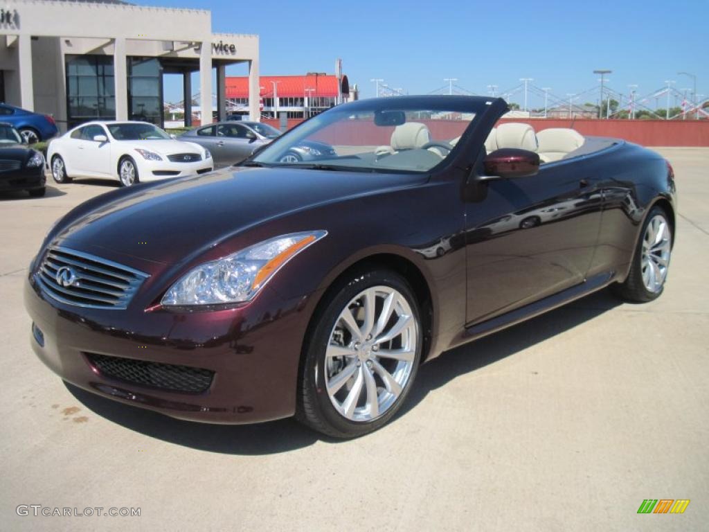 Midnight Red Garnet 2010 Infiniti G 37 Convertible Exterior Photo #37606061