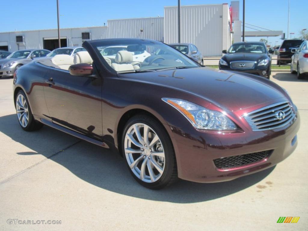 Midnight Red Garnet 2010 Infiniti G 37 Convertible Exterior Photo #37606081