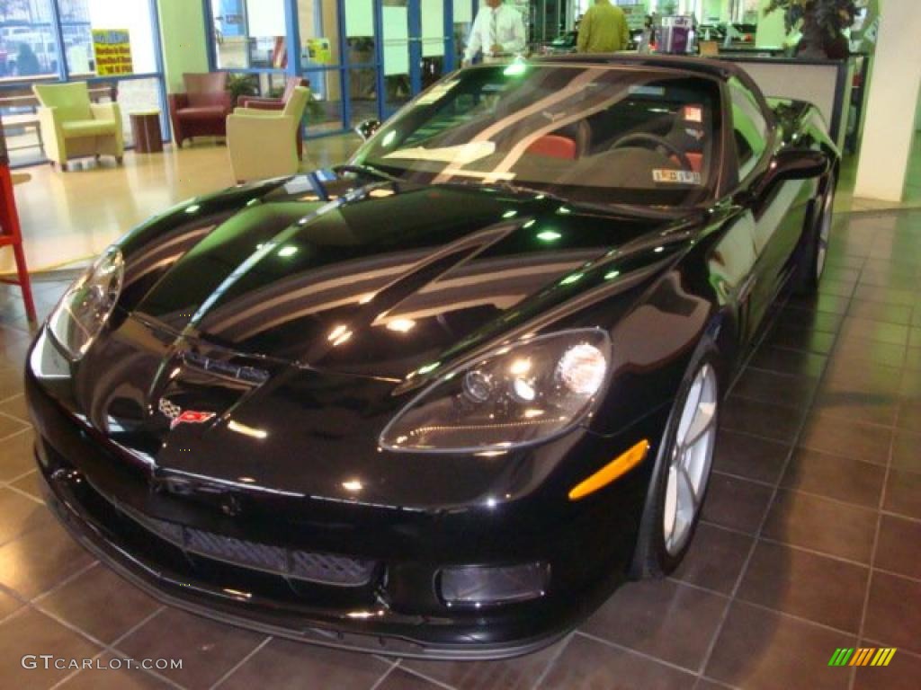 2010 Corvette Grand Sport Coupe - Black / Red photo #1