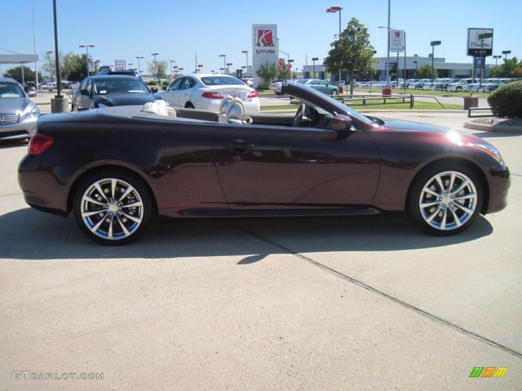 Midnight Red Garnet 2010 Infiniti G 37 Convertible Exterior Photo #37606121