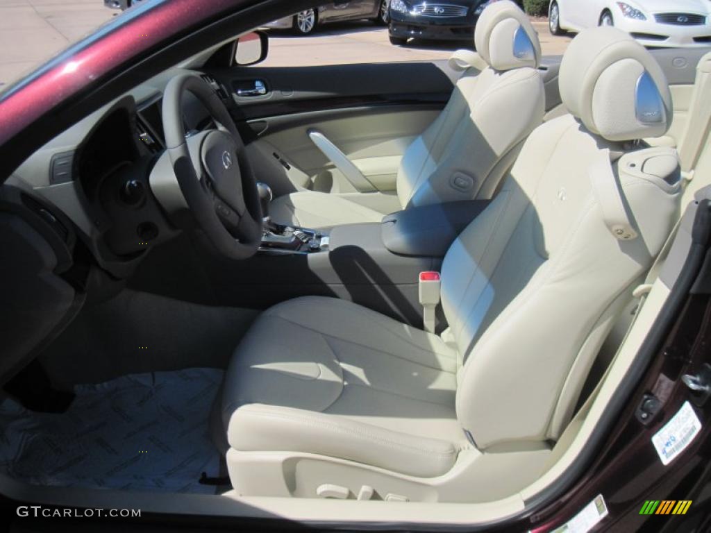 Wheat Interior 2010 Infiniti G 37 Convertible Photo #37606173