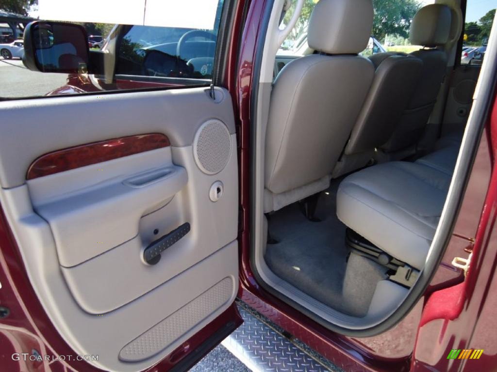 2003 Ram 3500 Laramie Quad Cab Dually - Dark Garnet Red Pearl / Dark Slate Gray photo #7