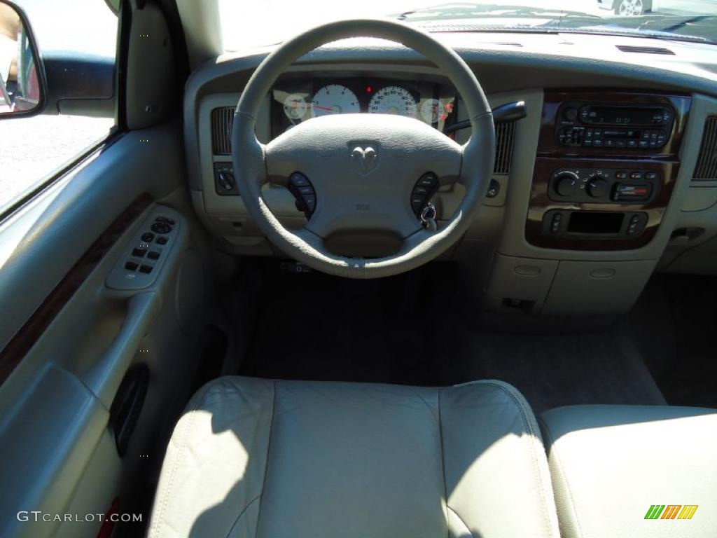 2003 Ram 3500 Laramie Quad Cab Dually - Dark Garnet Red Pearl / Dark Slate Gray photo #9