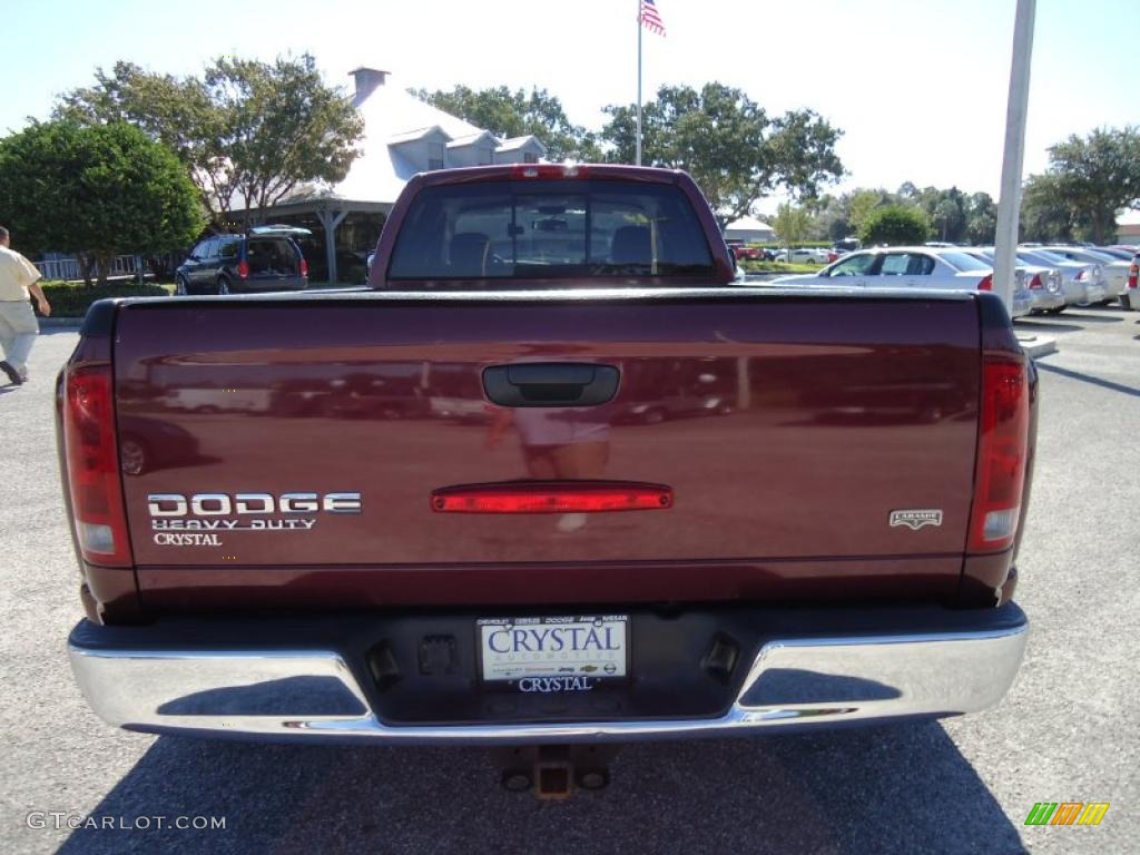 2003 Ram 3500 Laramie Quad Cab Dually - Dark Garnet Red Pearl / Dark Slate Gray photo #10