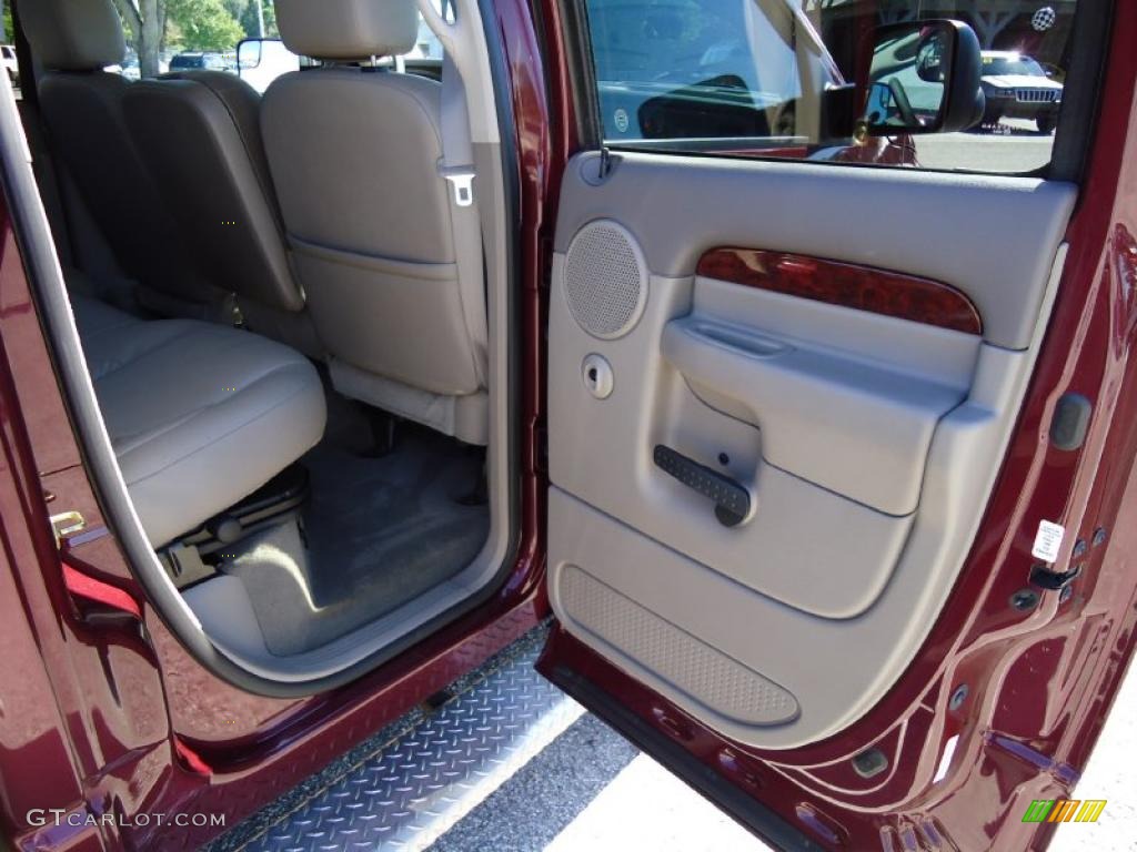 2003 Ram 3500 Laramie Quad Cab Dually - Dark Garnet Red Pearl / Dark Slate Gray photo #15