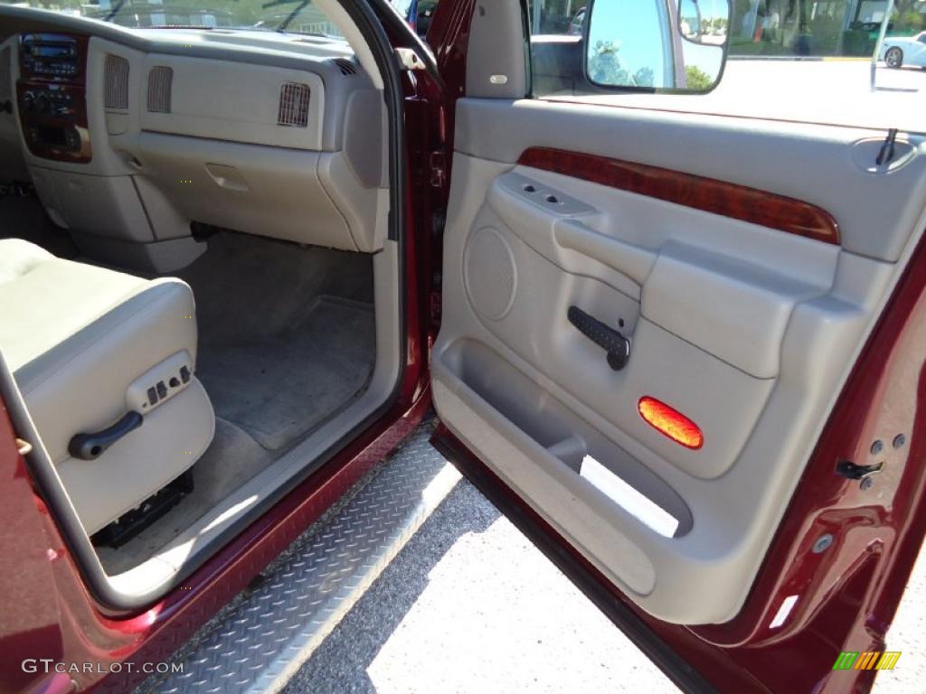 2003 Ram 3500 Laramie Quad Cab Dually - Dark Garnet Red Pearl / Dark Slate Gray photo #18