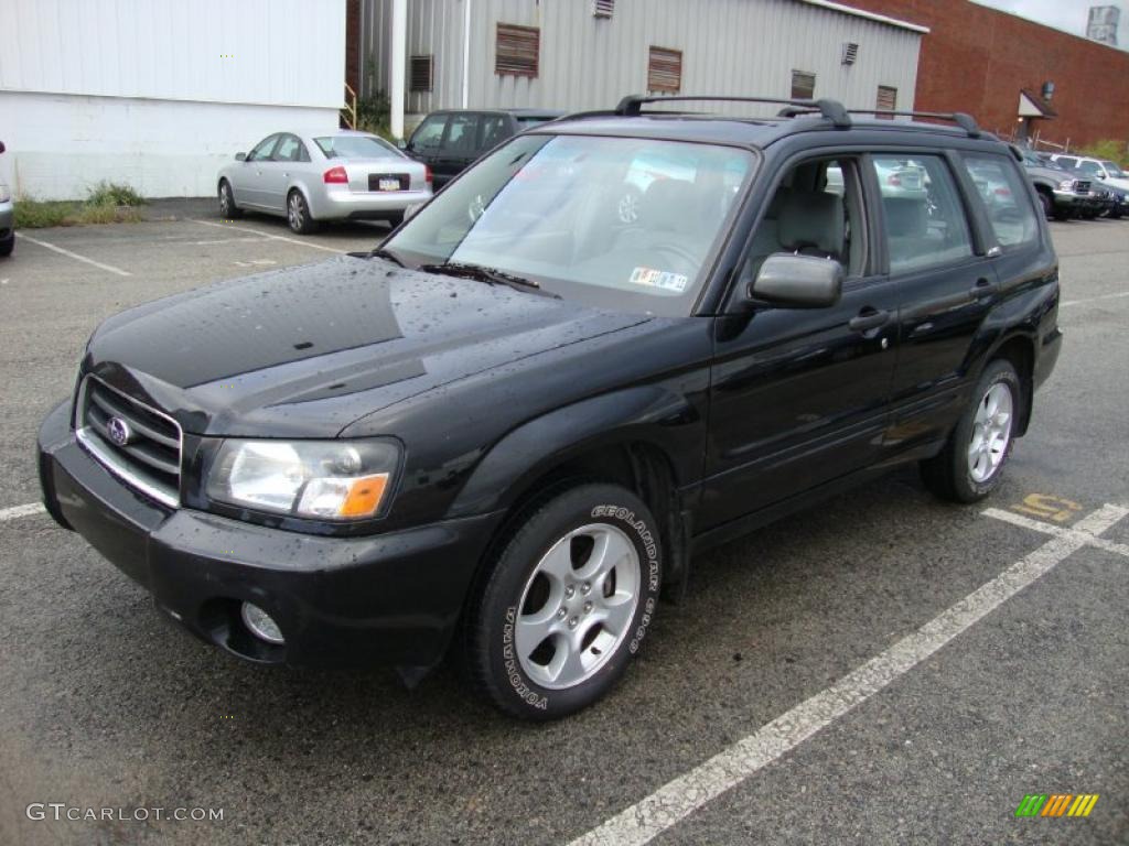 2003 Forester 2.5 XS - Java Black Pearl / Gray photo #2