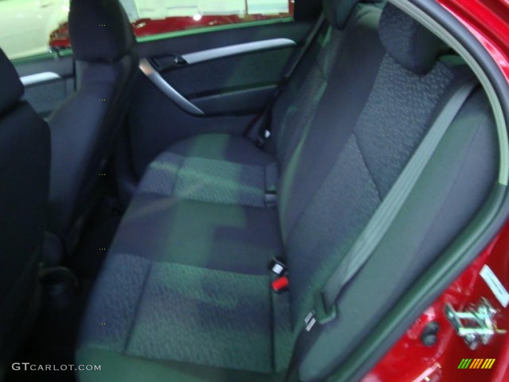 2010 Aveo LT Sedan - Sport Red / Charcoal photo #8