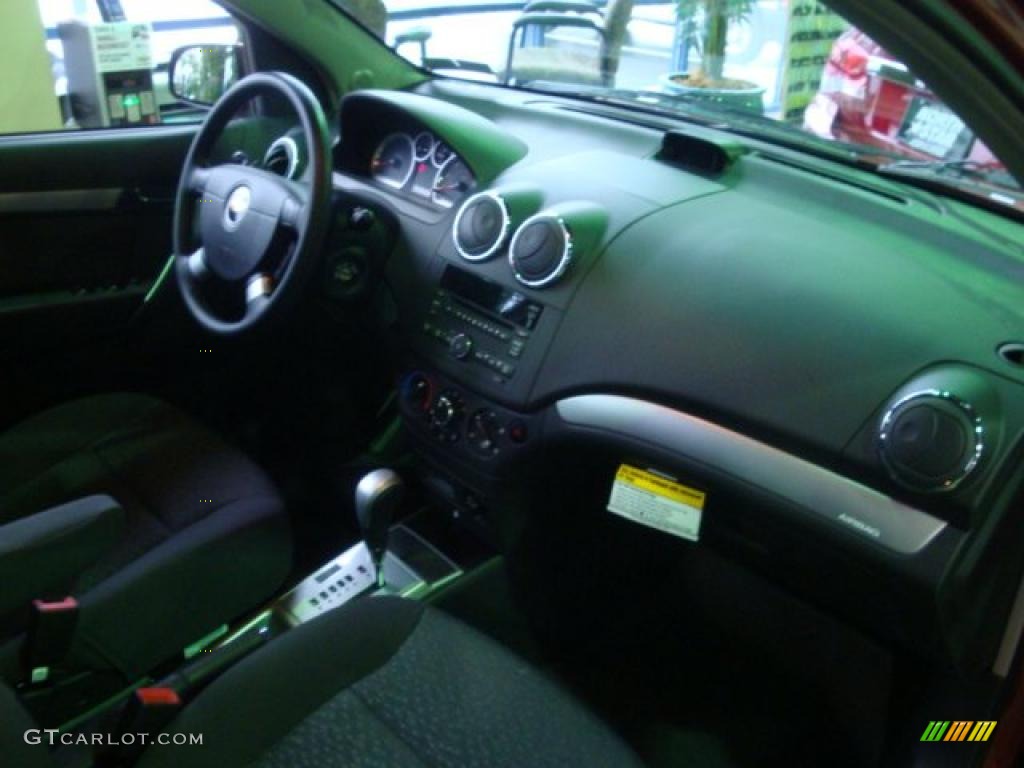 2010 Aveo LT Sedan - Sport Red / Charcoal photo #13