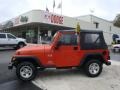 2005 Impact Orange Jeep Wrangler X 4x4  photo #1