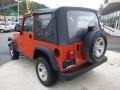 2005 Impact Orange Jeep Wrangler X 4x4  photo #2