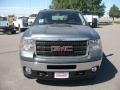 2011 Gray Green Metallic GMC Sierra 3500HD SLT Crew Cab 4x4 Dually  photo #2