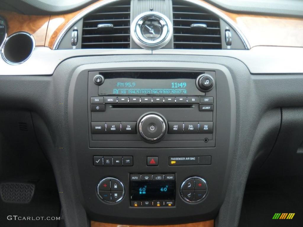 2011 Enclave CXL AWD - Carbon Black Metallic / Ebony/Ebony photo #17