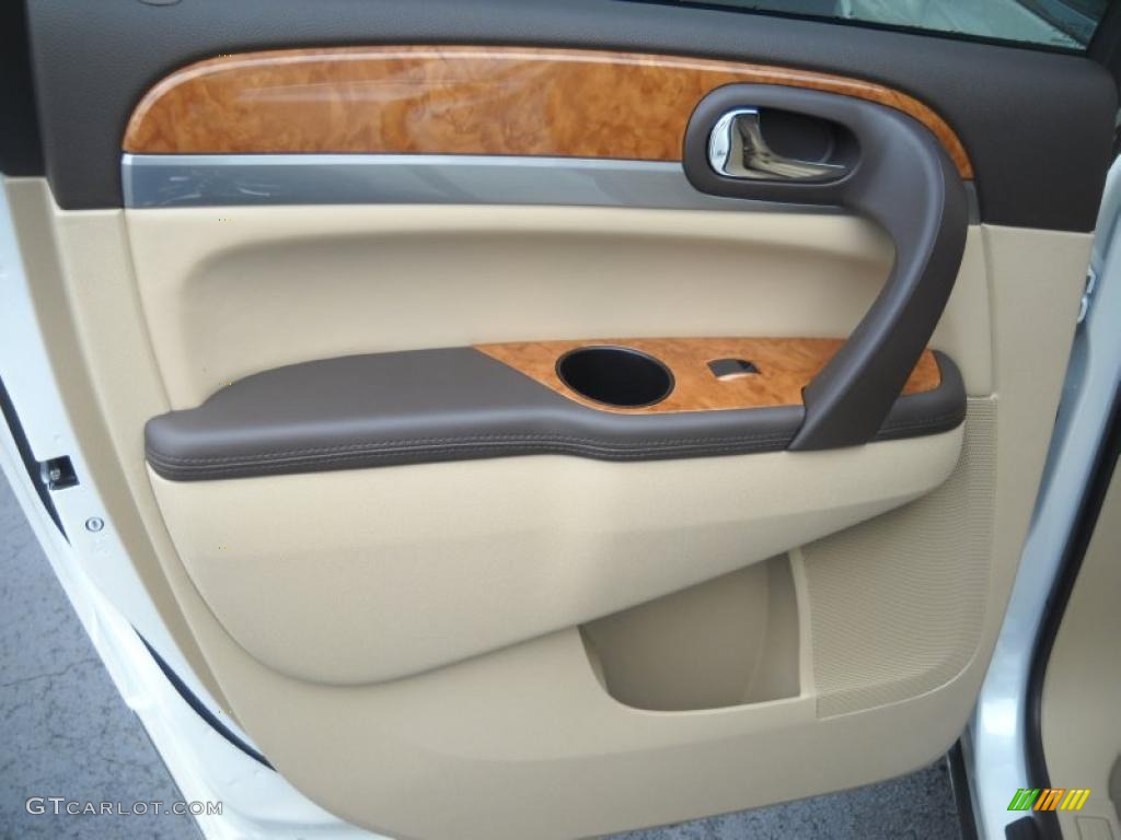 2011 Enclave CXL AWD - White Diamond Tricoat / Cashmere/Cocoa photo #14