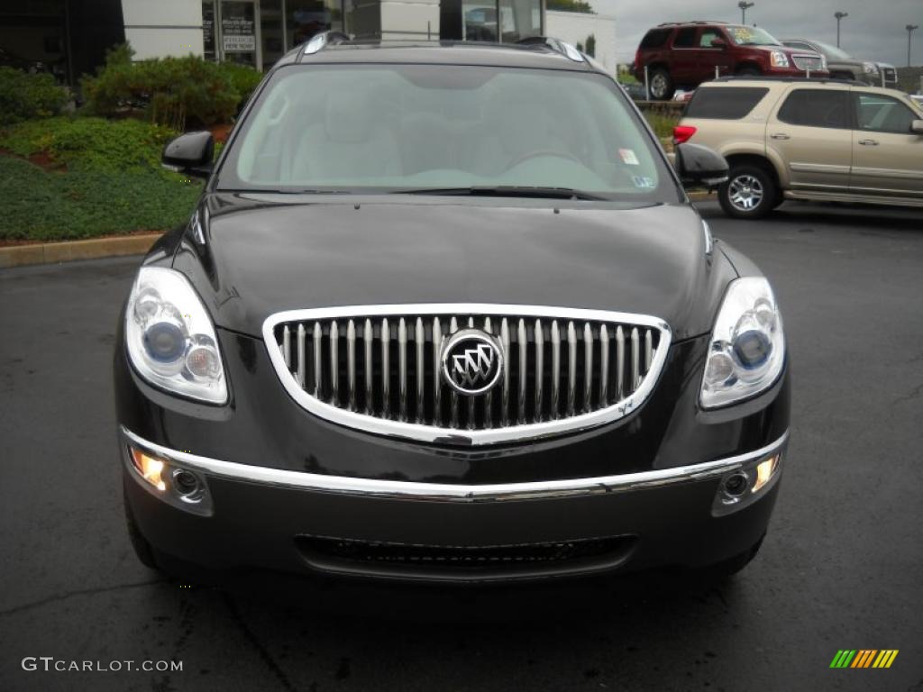 2011 Enclave CXL AWD - Carbon Black Metallic / Titanium/Dark Titanium photo #11