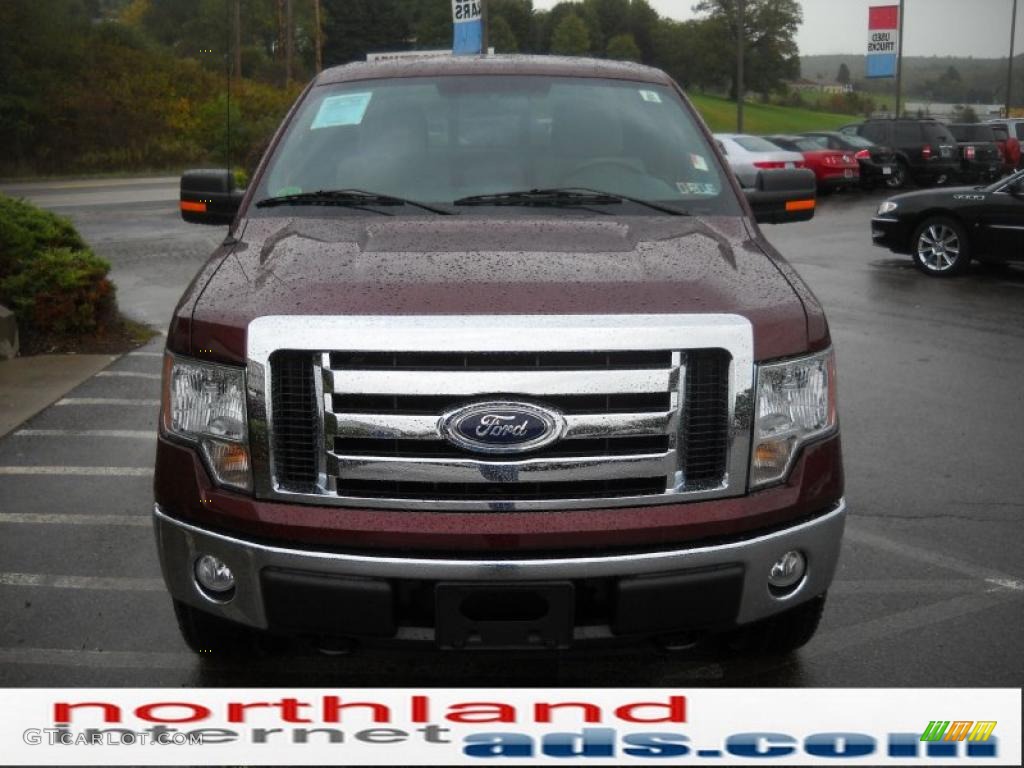 2010 F150 XLT SuperCrew 4x4 - Royal Red Metallic / Medium Stone photo #3