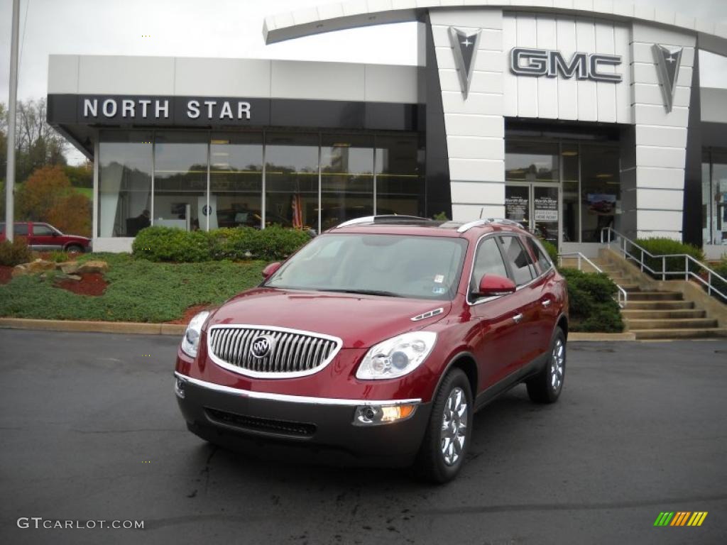 2011 Enclave CXL AWD - Red Jewel Tintcoat / Cashmere/Cocoa photo #1