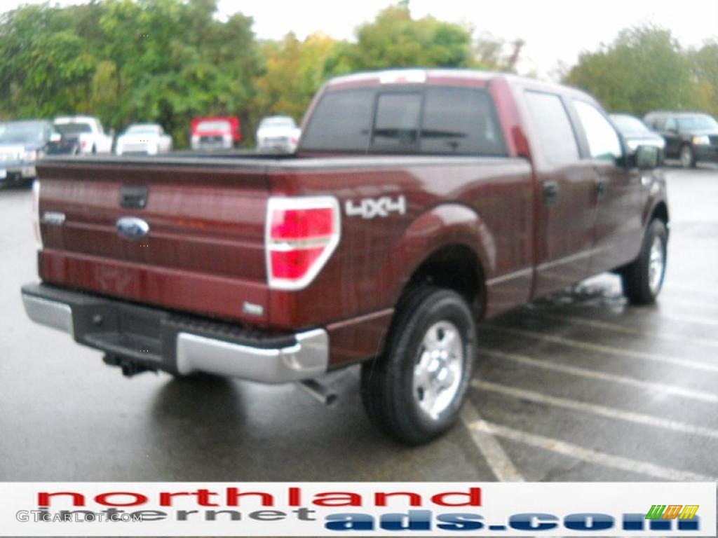 2010 F150 XLT SuperCrew 4x4 - Royal Red Metallic / Medium Stone photo #6