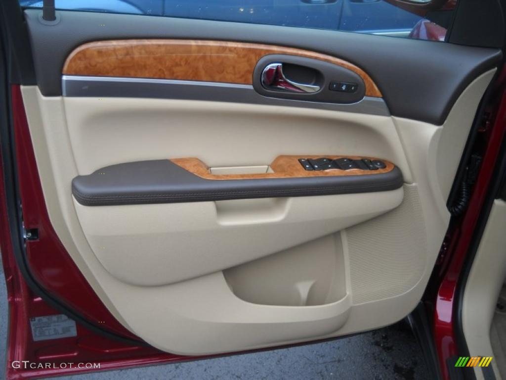 2011 Enclave CXL AWD - Red Jewel Tintcoat / Cashmere/Cocoa photo #13