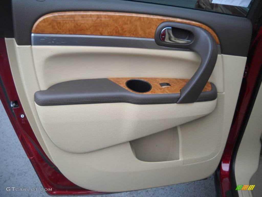 2011 Enclave CXL AWD - Red Jewel Tintcoat / Cashmere/Cocoa photo #14