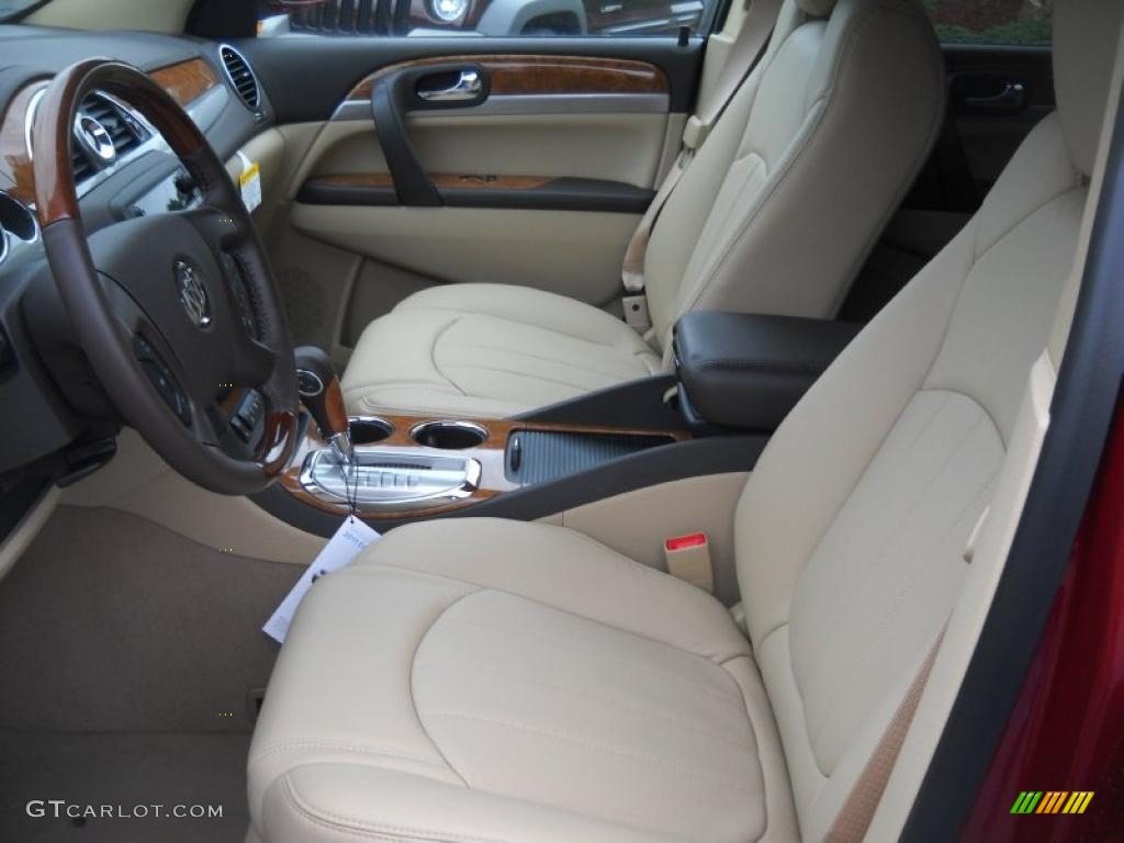 2011 Enclave CXL AWD - Red Jewel Tintcoat / Cashmere/Cocoa photo #8