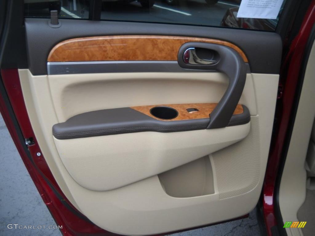 2011 Enclave CXL AWD - Red Jewel Tintcoat / Cashmere/Cocoa photo #15