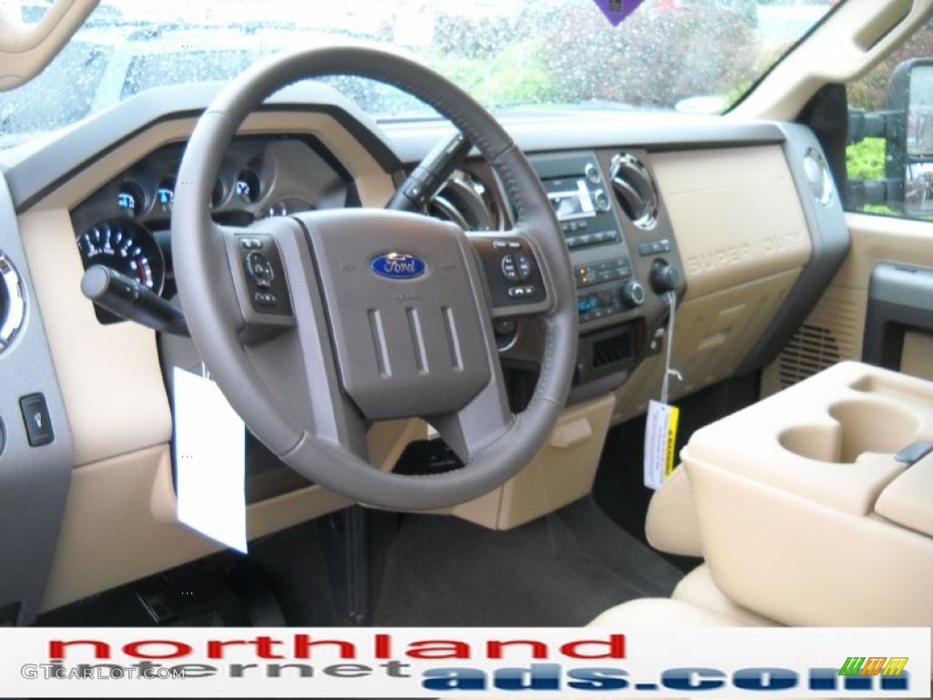 2011 F250 Super Duty Lariat SuperCab 4x4 - Royal Red Metallic / Adobe Two Tone Leather photo #10