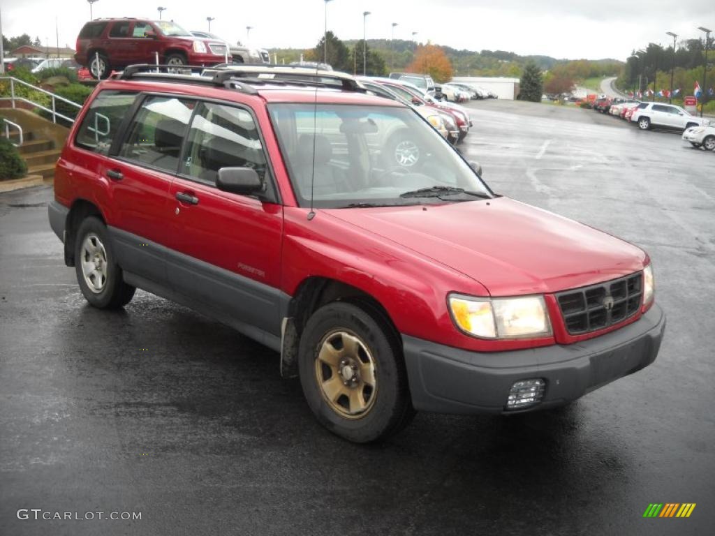 1998 Forester L - Rio Red / Beige photo #2