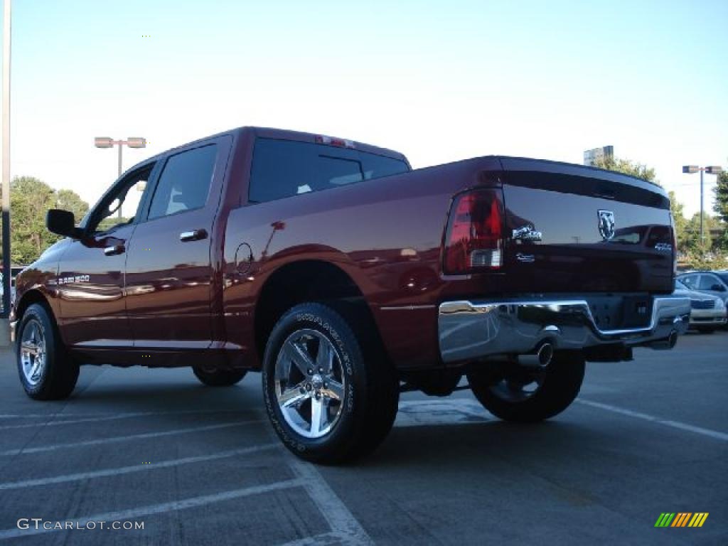 2011 Ram 1500 Big Horn Crew Cab 4x4 - Deep Cherry Red Crystal Pearl / Dark Slate Gray/Medium Graystone photo #5