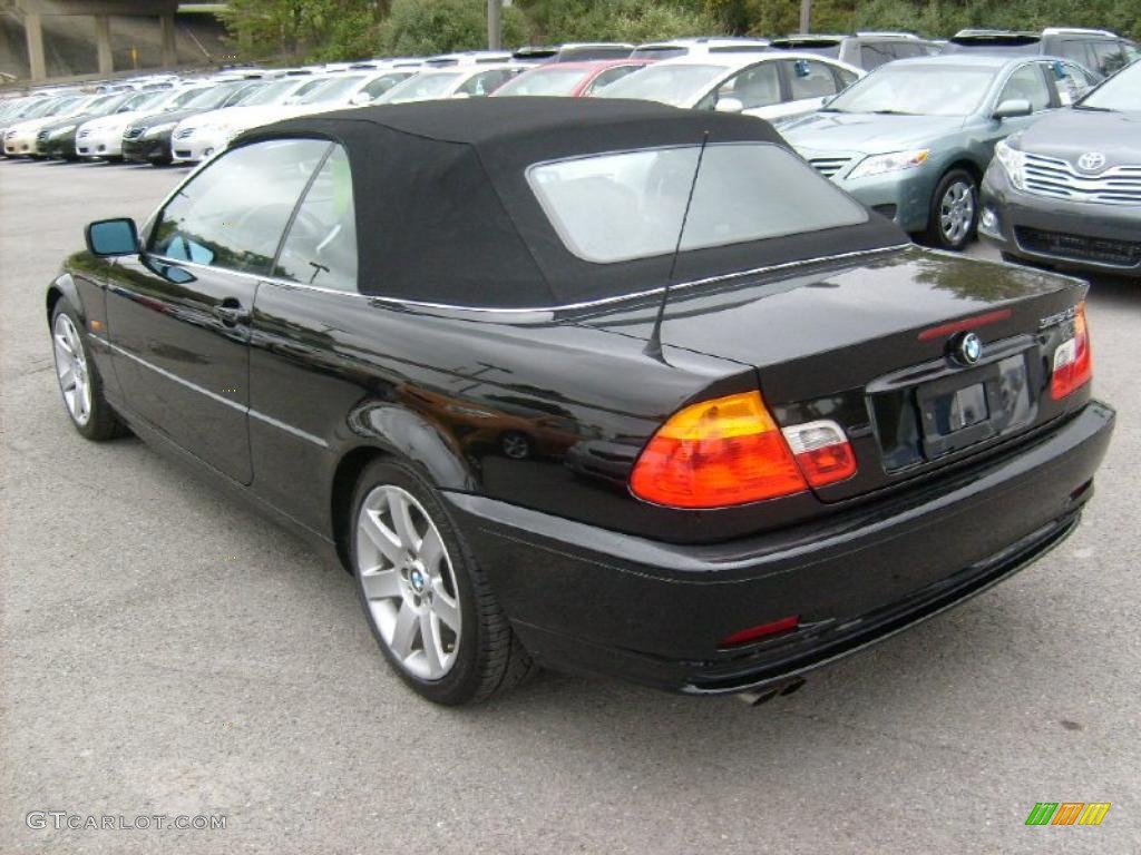 2001 3 Series 325i Convertible - Black Sapphire Metallic / Black photo #5